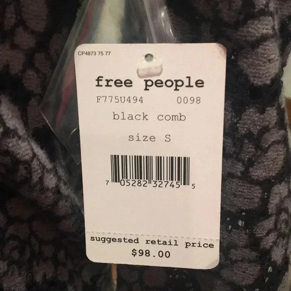 Free‎ People Black Comb top - Picture 7 of 8